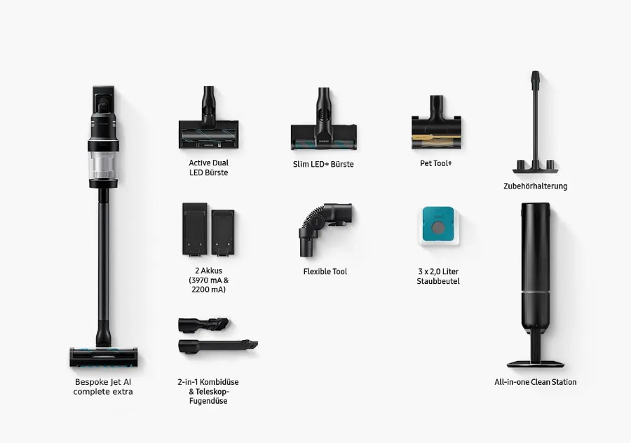 Samsung VS28C9784QK/WA Bespoke Jet AI Satin Black Akku-Staubsauger 