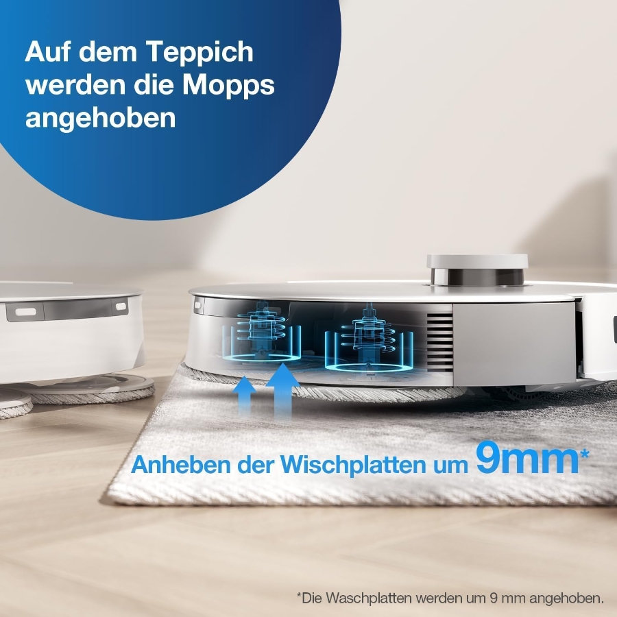Ecovacs T20 Omni Saugroboter mit Wischfunktion Auto-Mopp-Hebefunktion  