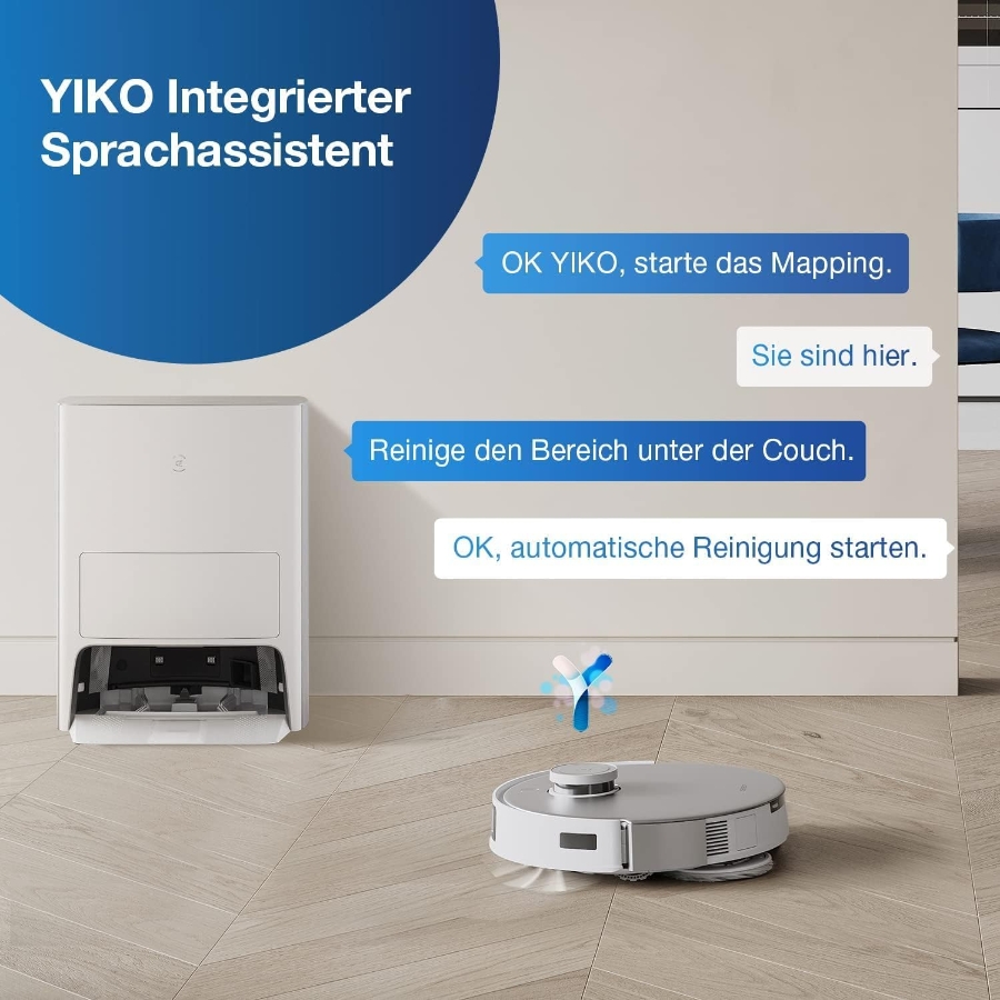 Ecovacs T20 Omni Saugroboter mit Wischfunktion Auto-Mopp-Hebefunktion  