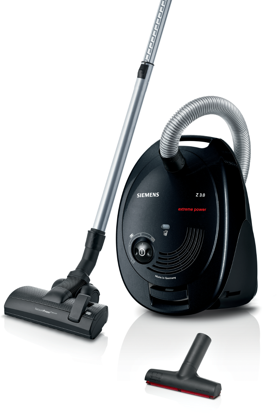 Siemens VSZ3XTRM11 Z 3.0 extreme power schwarz Bodenstaubsauger mit Staubbeutel