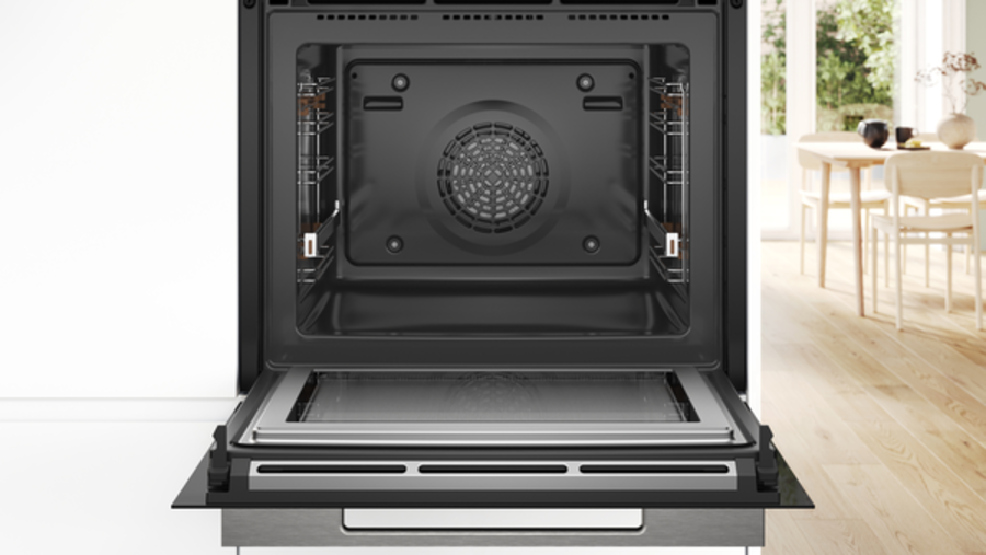 Bosch HMG776NB1 Serie 8  Einbau-Backofen mit Mikrowellenfunktion Schwarz,Air Fry,Crisp Funktion