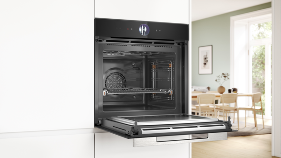 Bosch HMG776NB1 Serie 8  Einbau-Backofen mit Mikrowellenfunktion Schwarz,Air Fry,Crisp Funktion