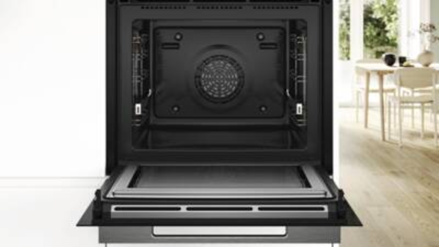 Bosch HMG776NB1 Serie 8  Einbau-Backofen mit Mikrowellenfunktion Schwarz,Air Fry,Crisp Funktion