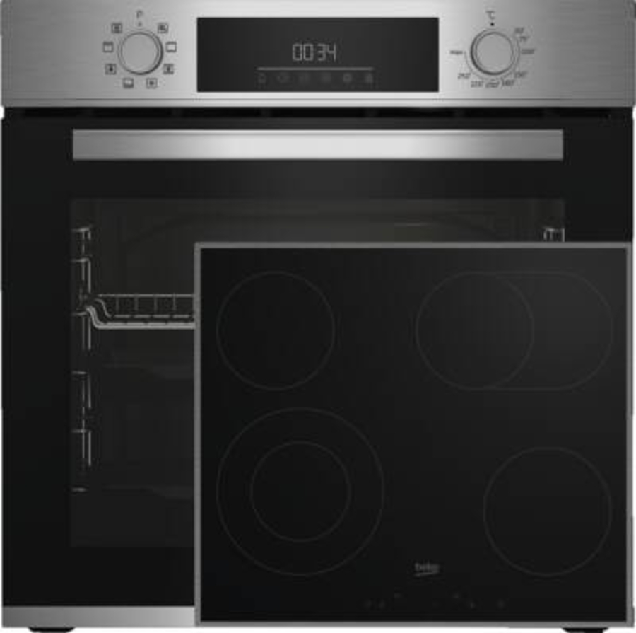 Beko BBSM12320X Backofenset Edelstahl (BBIM12300X + EB 9741 XH)