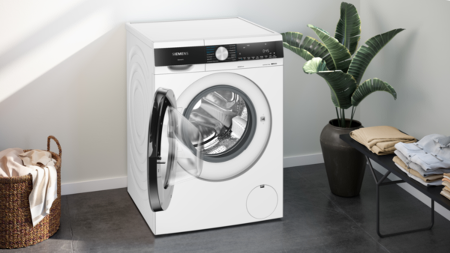 Siemens WN44G291 iQ500 Waschtrockner Stand 9/6kg Weiß 