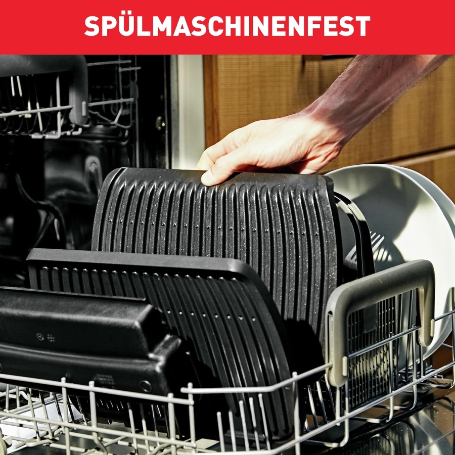 Tefal GC7058 Optigrill Tefal Kontaktgrill Schwarz 