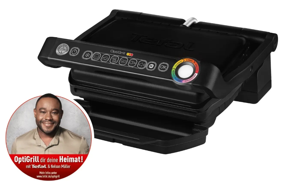 Tefal GC7058 Optigrill Tefal Kontaktgrill Schwarz 