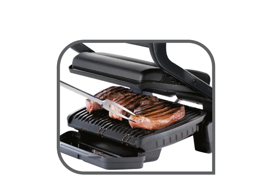 Tefal GC7058 Optigrill Tefal Kontaktgrill Schwarz 