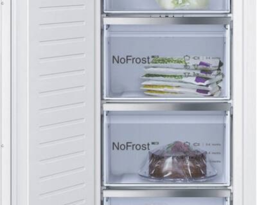 Bosch GIN81ACE0 Serie 6 Einbau-Gefrierschrank, 177.2 x 55.8 cm Flachscharnier mit Softeinzug,NoFrost