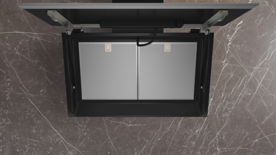Siemens LC91KLT60 iQ700, Wandesse 90 cm Klarglas schwarz