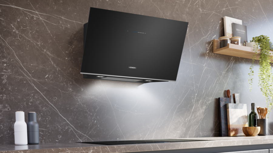 Siemens LC91KLT60 iQ700, Wandesse 90 cm Klarglas schwarz