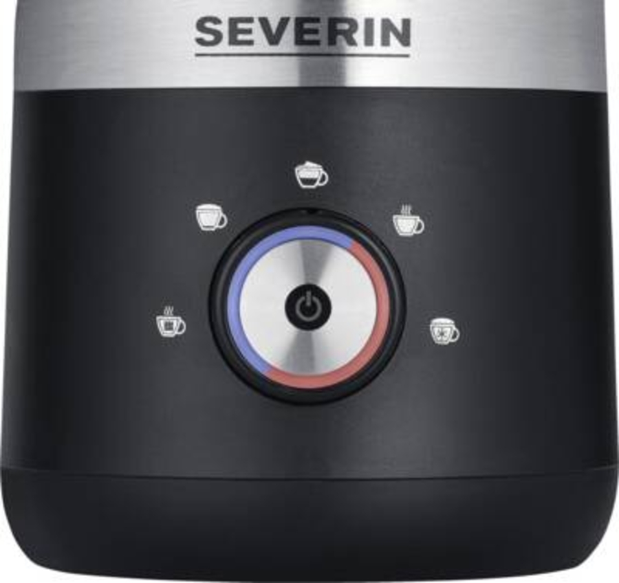 Severin SM 3588 Milchaufschäumer, 300 ml, schwarz inox 