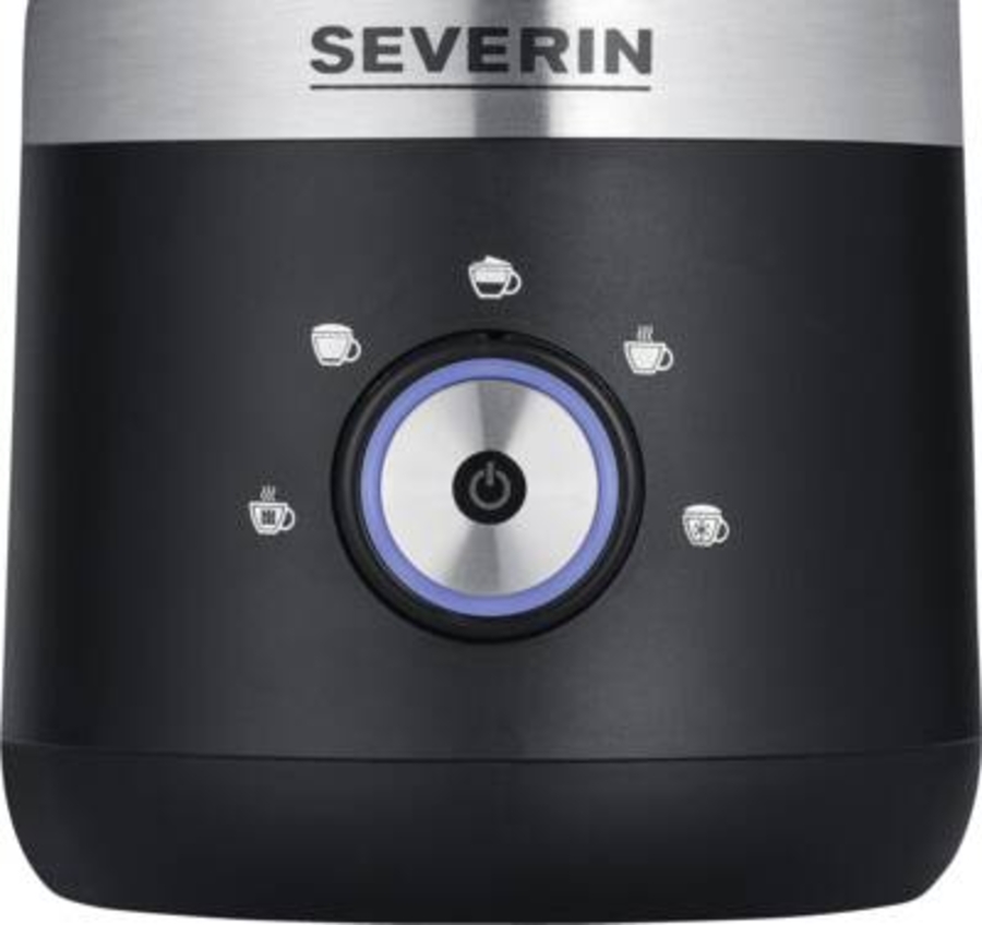 Severin SM 3588 Milchaufschäumer, 300 ml, schwarz inox 