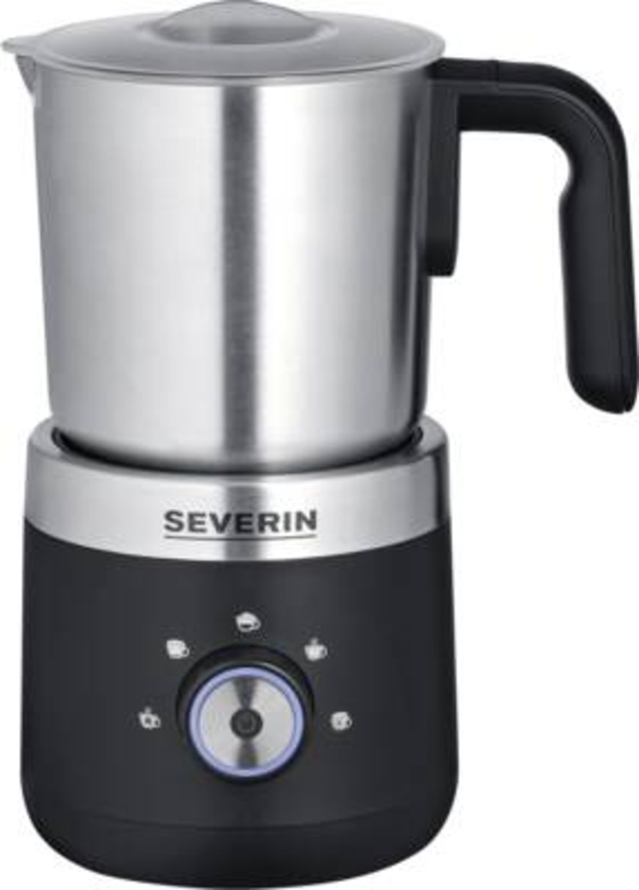 Severin SM 3588 Milchaufschäumer, 300 ml, schwarz inox 
