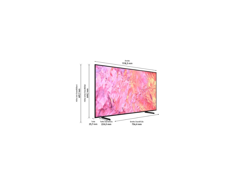 Samsung QE50Q60C 50" (126 cm) QLED Fernseher 4K Smart TV Schwarz 