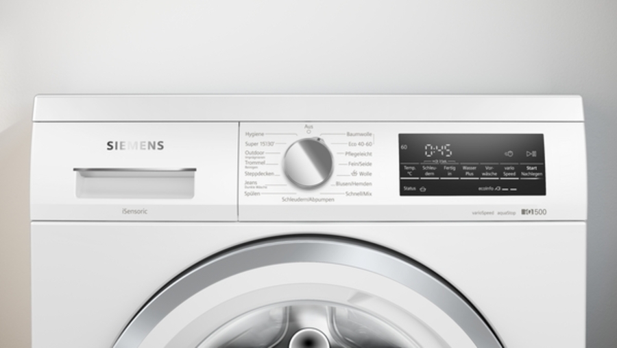 Siemens WU14UT91 iQ500, Waschmaschine, unterbaufähig - Frontlader, 9 kg, 1400 U/min.