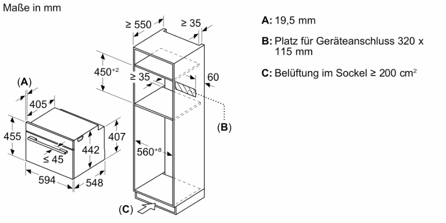 Bosch CMG7761B1 Serie 8 Kompaktbackofen mit Mikrowellenfunktion 60 x 45 cm, Schwarz