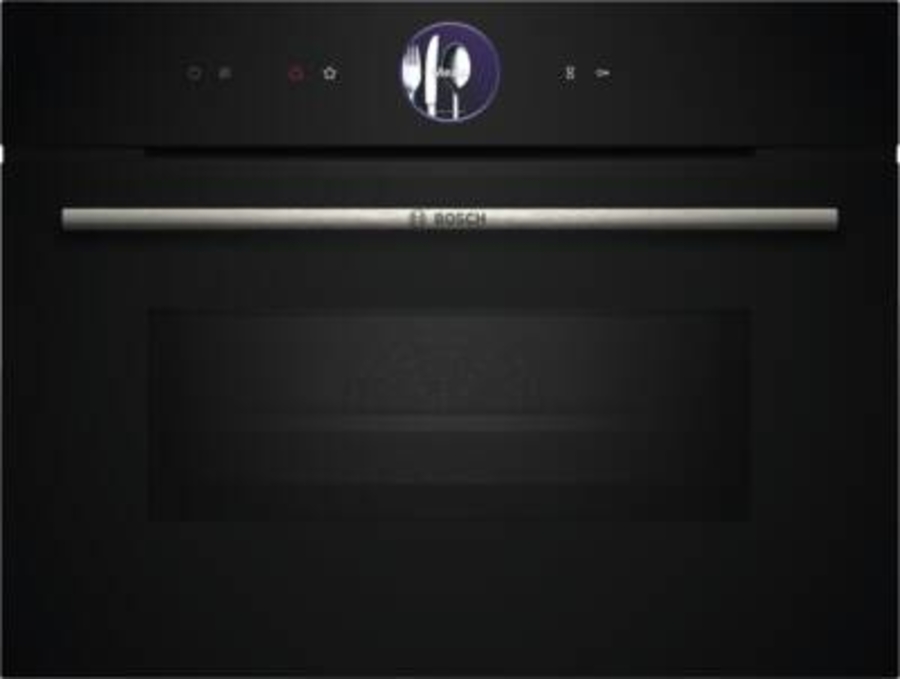 Bosch CMG7761B1 Serie 8 Kompaktbackofen mit Mikrowellenfunktion 60 x 45 cm, Schwarz