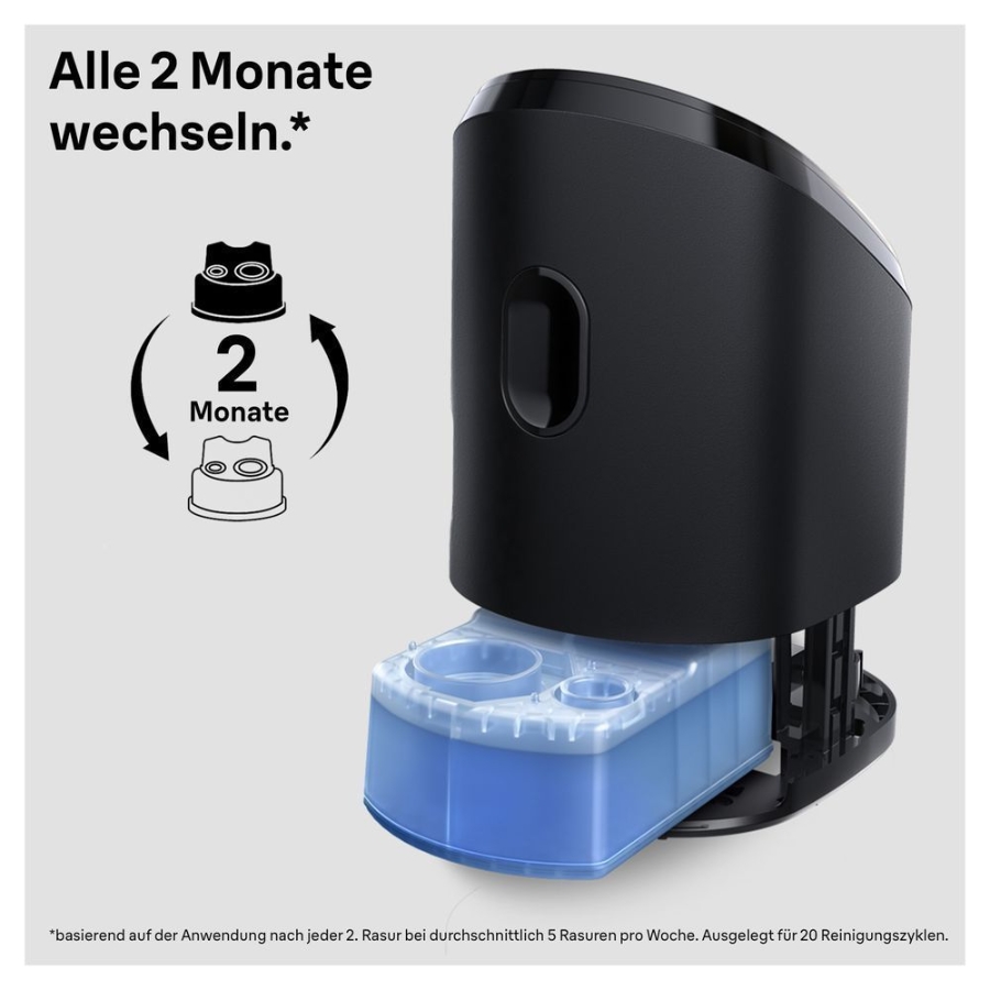 Braun Personal Care 3-in-1 ShaverCare, 8er Pack Reinigungskartuschen, für Reinigungsstation, Hygienische Reinigung