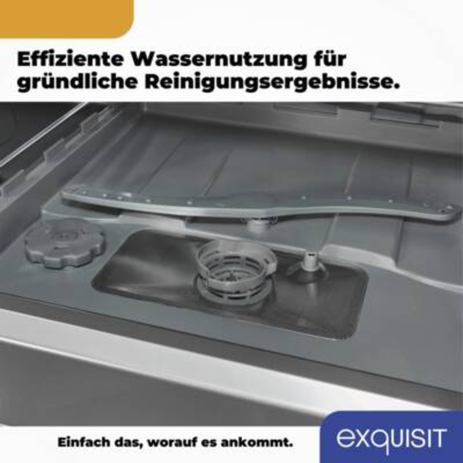 Exquisit GSP206-030D Tisch-Geschirrspüler Silber 