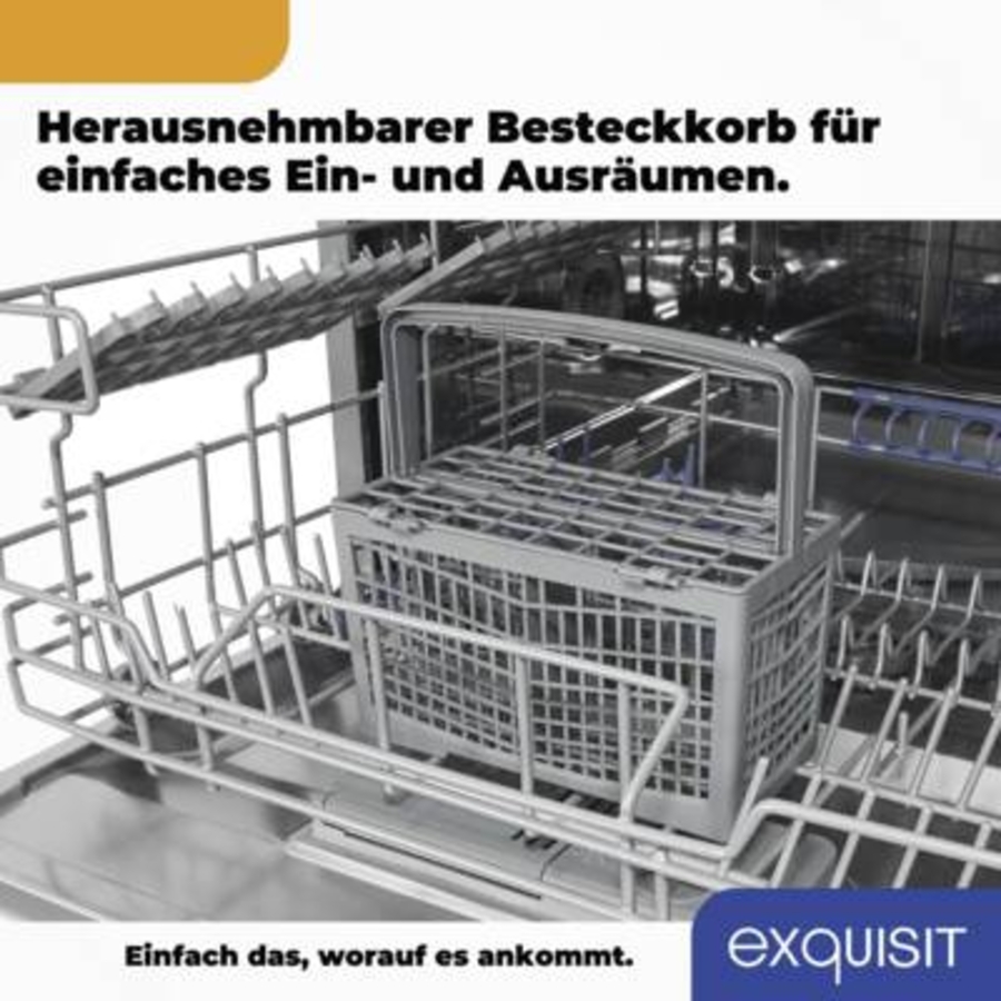 Exquisit GSP206-030D Tisch-Geschirrspüler Silber 