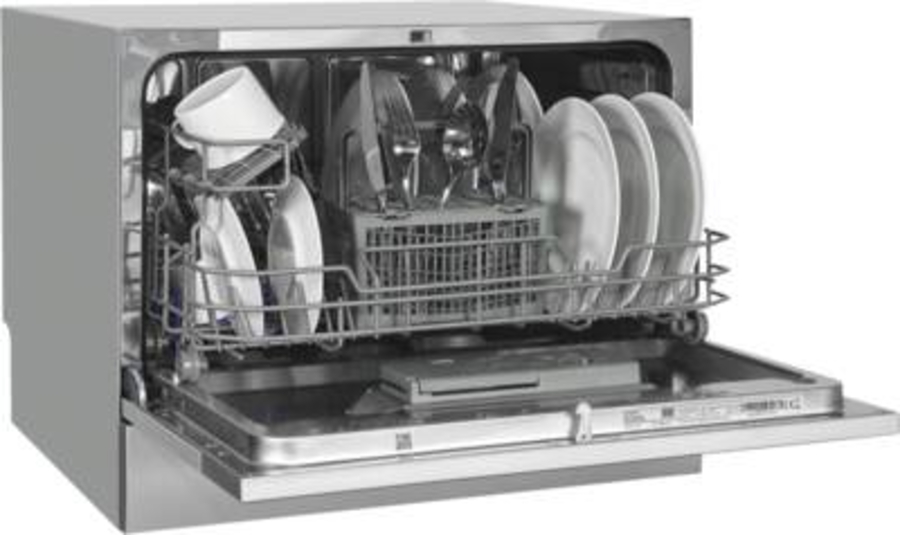 Exquisit GSP206-030D Tisch-Geschirrspüler Silber 