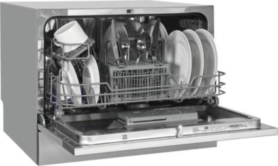 Exquisit GSP206-030D Tisch-Geschirrspüler Silber 