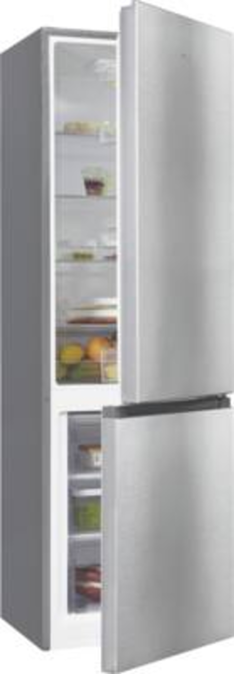 Exquisit KGC265-70-010E Kühl-/Gefrierkombination Stand Inox-Look 