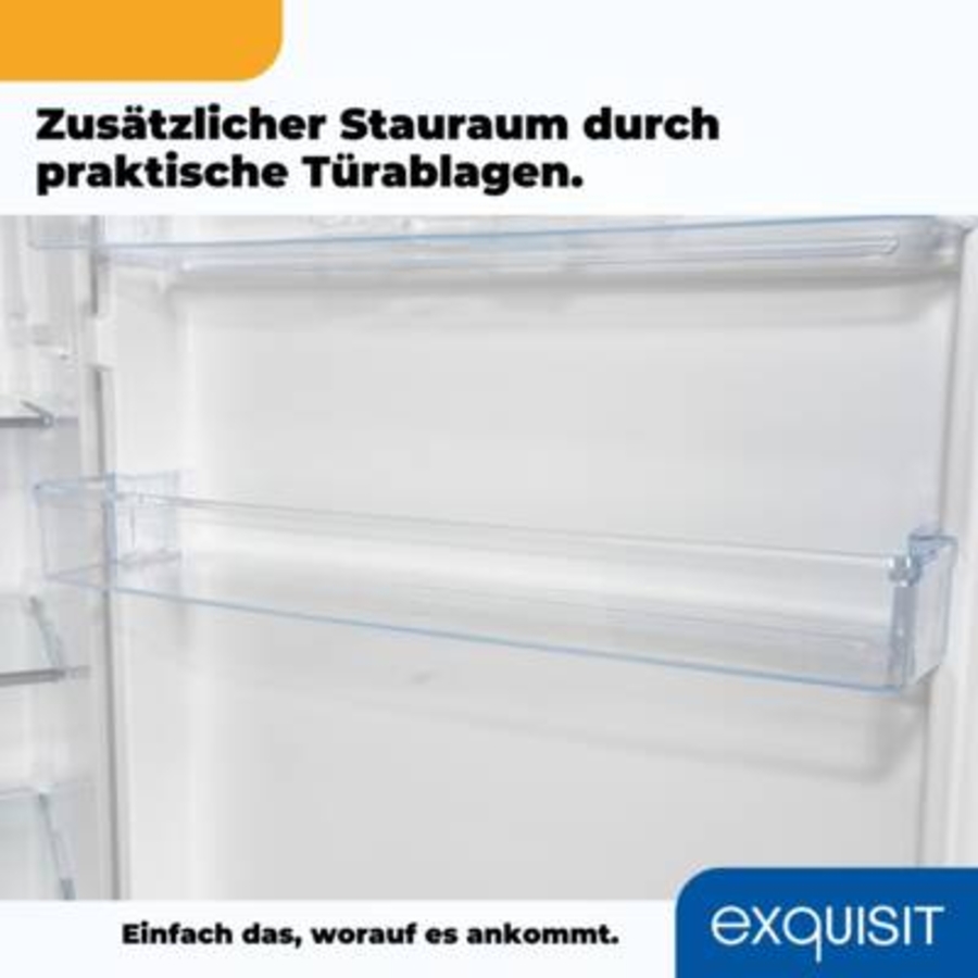 Exquisit KGC265-70-010E Kühl-/Gefrierkombination Stand Inox-Look 