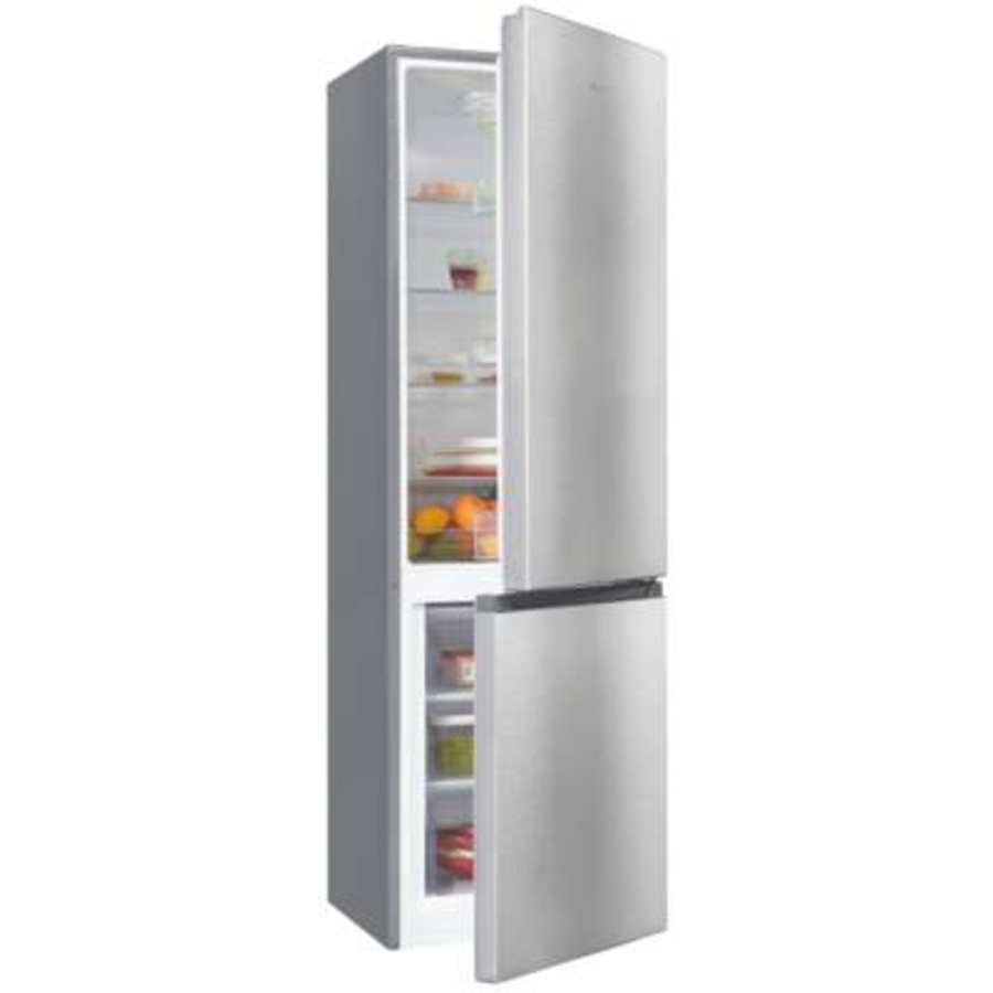 Exquisit KGC265-70-010E Kühl-/Gefrierkombination Stand Inox-Look 