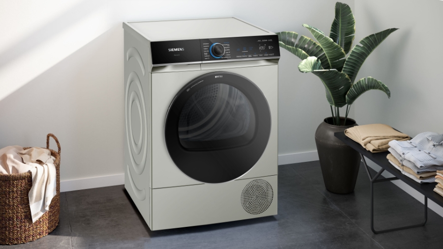 Siemens WQ46B2DX40 iQ700, Wärmepumpen-Trockner, 9 kg, Silber-inox 