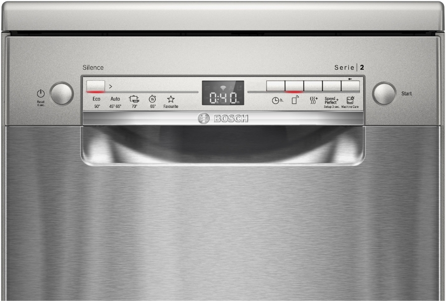 Bosch SPS2HMI42E Serie 2 Geschirrspüler Stand 45 cm Silber Inox 