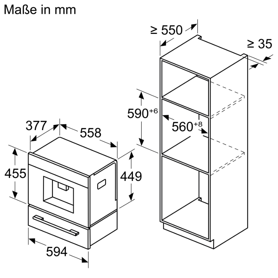 Siemens CT718L1W0 iQ700  Einbau-Kaffeevollautomat Weiß 