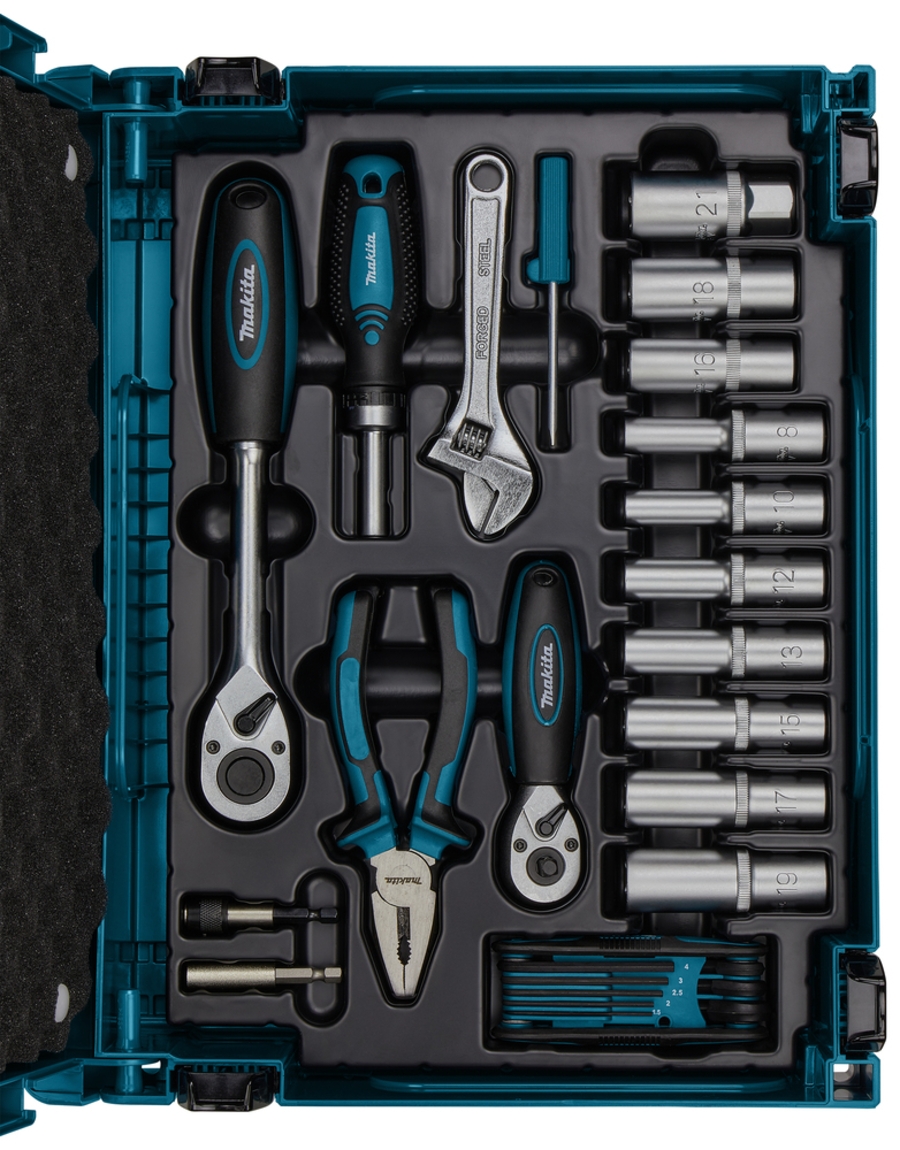 Makita E-11542 Handwerkzeugset im MAKPAC 87-tlg 