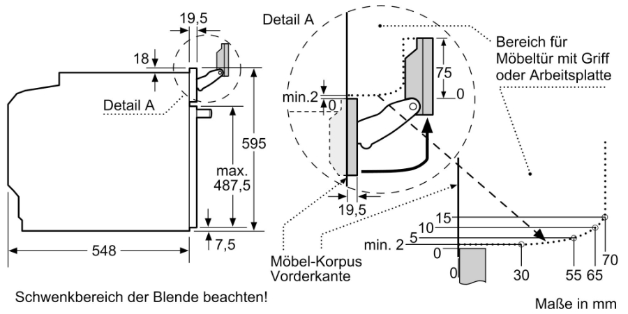 Bosch HSG7364B1 Serie 8  Einbau-Dampfbackofen 60 x 60 cm Schwarz 