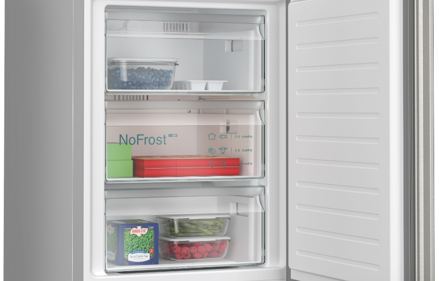 Siemens KG39NXICF Kühl-/Gefrierkombination Stand NoFrost Edelstahl , 203 x 60 cm