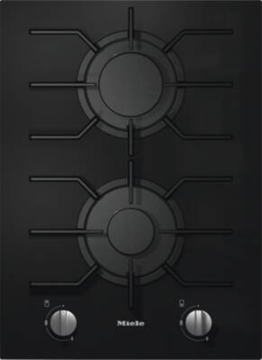 Miele CS 7102-1 FL Kochfeld Einbau Gas Schwarz 40 cm Schwarz-Glas