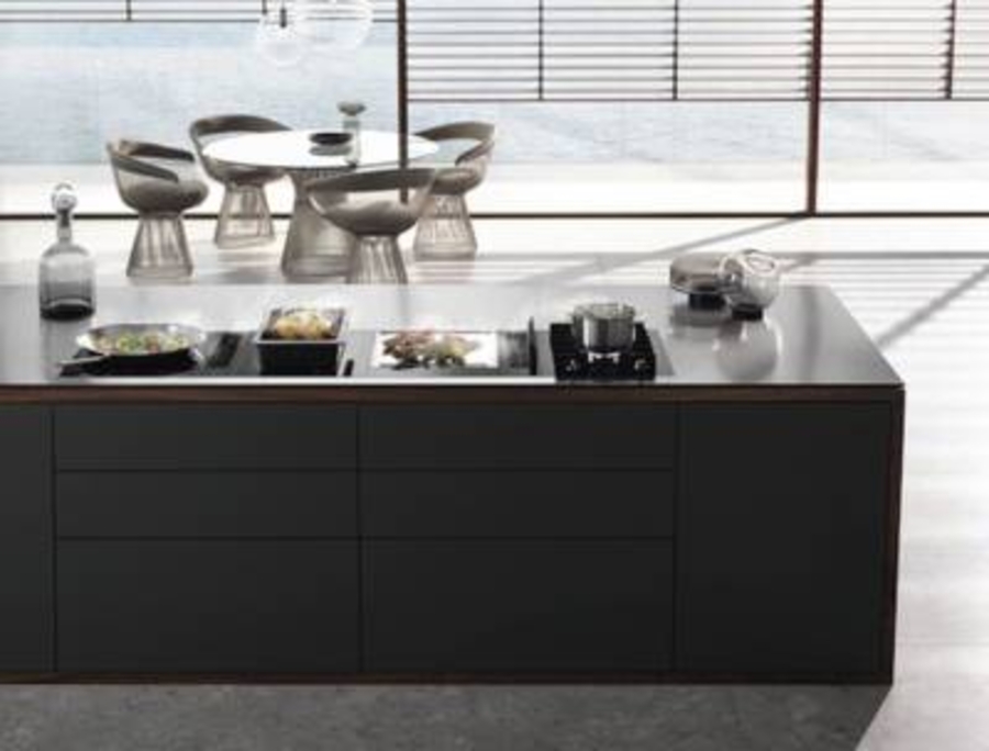 Miele CS 7102-1 FL Kochfeld Einbau Gas Schwarz 40 cm Schwarz-Glas