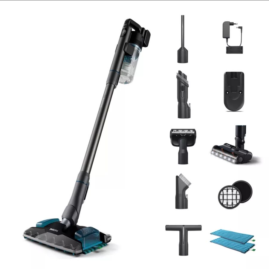 Philips XC8055/01 8000 Series Kabelloser Akku-Staubsauger Aqua Plus 