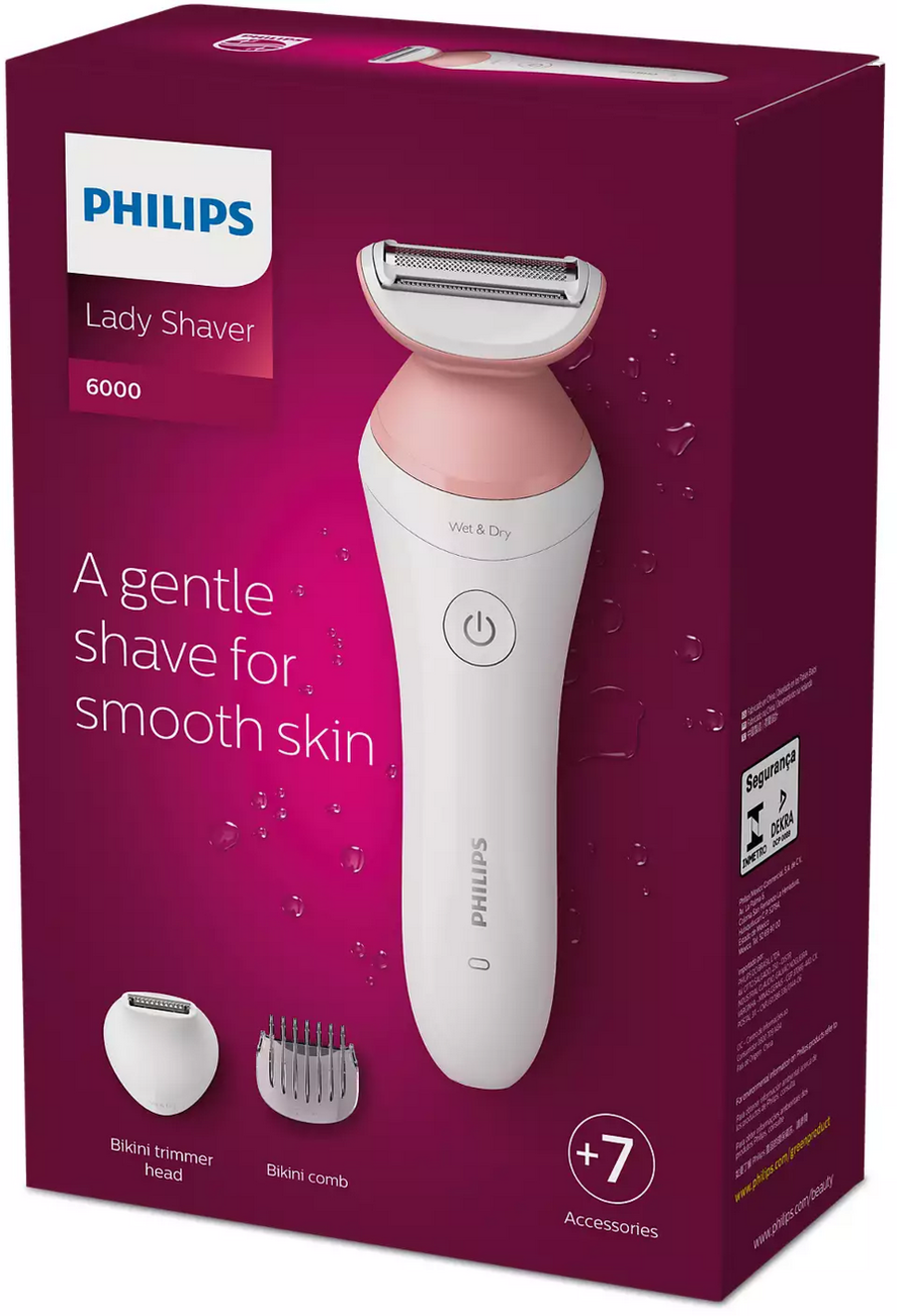 Philips BRL146/00 Lady Shaver Series 6000 Kabellos für die Nass- und Trockenrasur