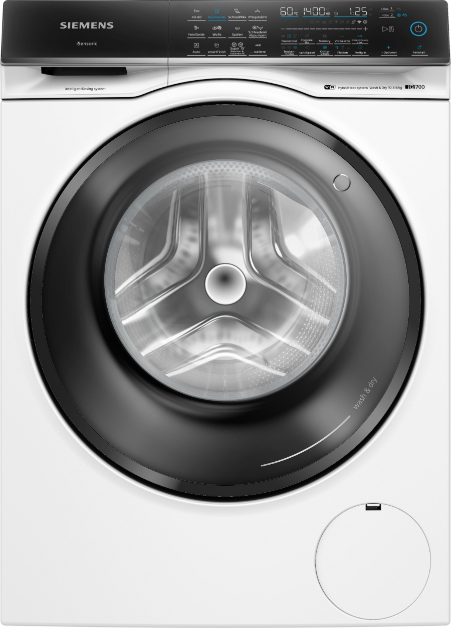 Siemens WN54C2A40 iQ700, Waschtrockner, 10.5/6 kg, 1400 U/min 