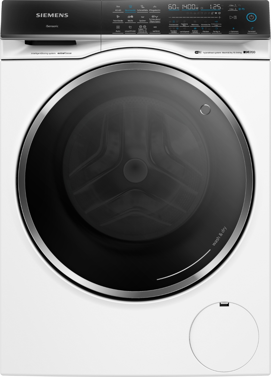 Siemens WN54C2A90 iQ700 Waschtrockner, 10.5/6 kg, 1400 U/min. 