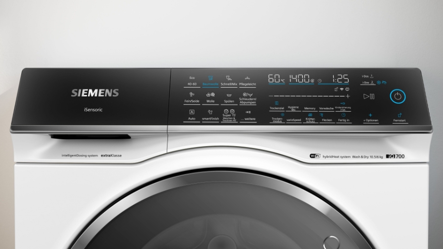 Siemens WN54C2A90 iQ700 Waschtrockner, 10.5/6 kg, 1400 U/min. 