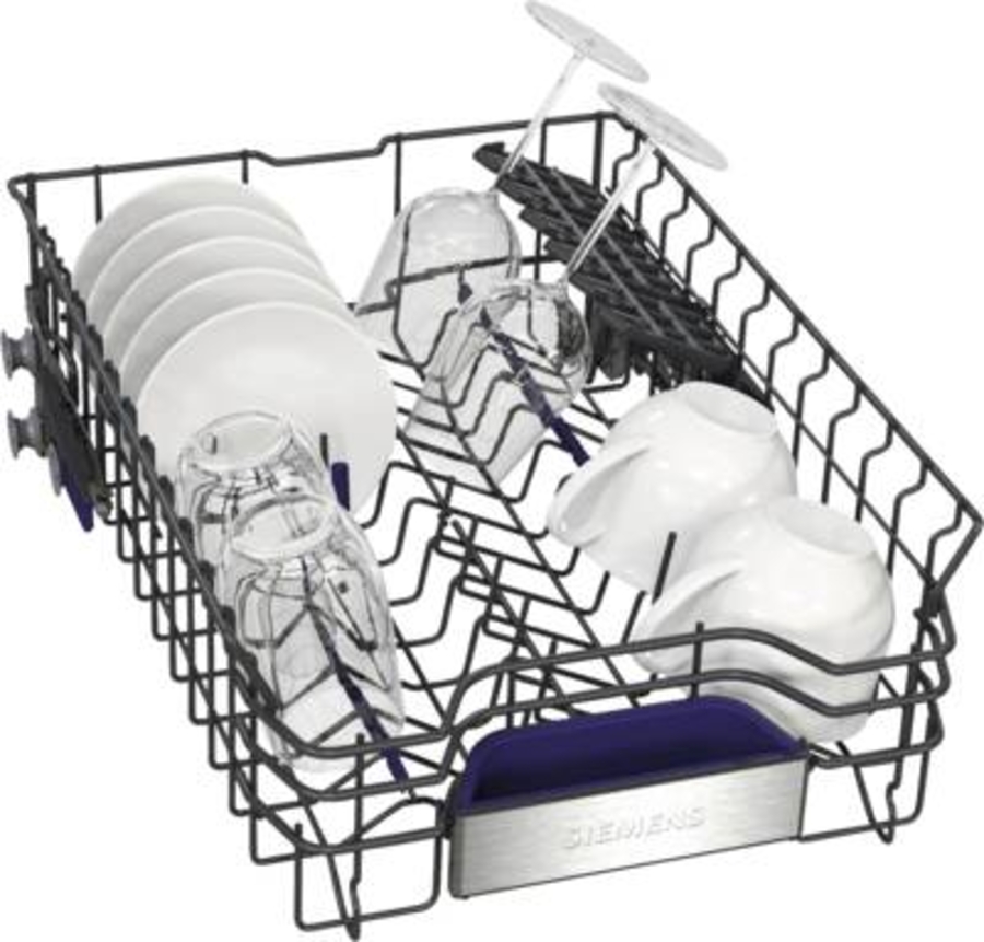 Siemens SR65YX08ME iQ500 Geschirrspüler Einbau vollintegriert ,45 cm mit Besteckschublade und Zeolith-Trocknung ,emotionLight 
