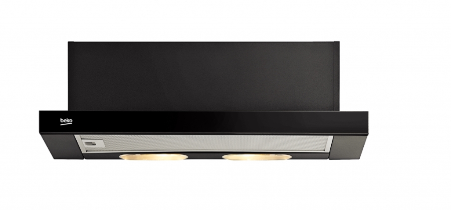 Beko CTB 6250 B Flachschirm-Dunstabzugshaube Schwarz 60cm