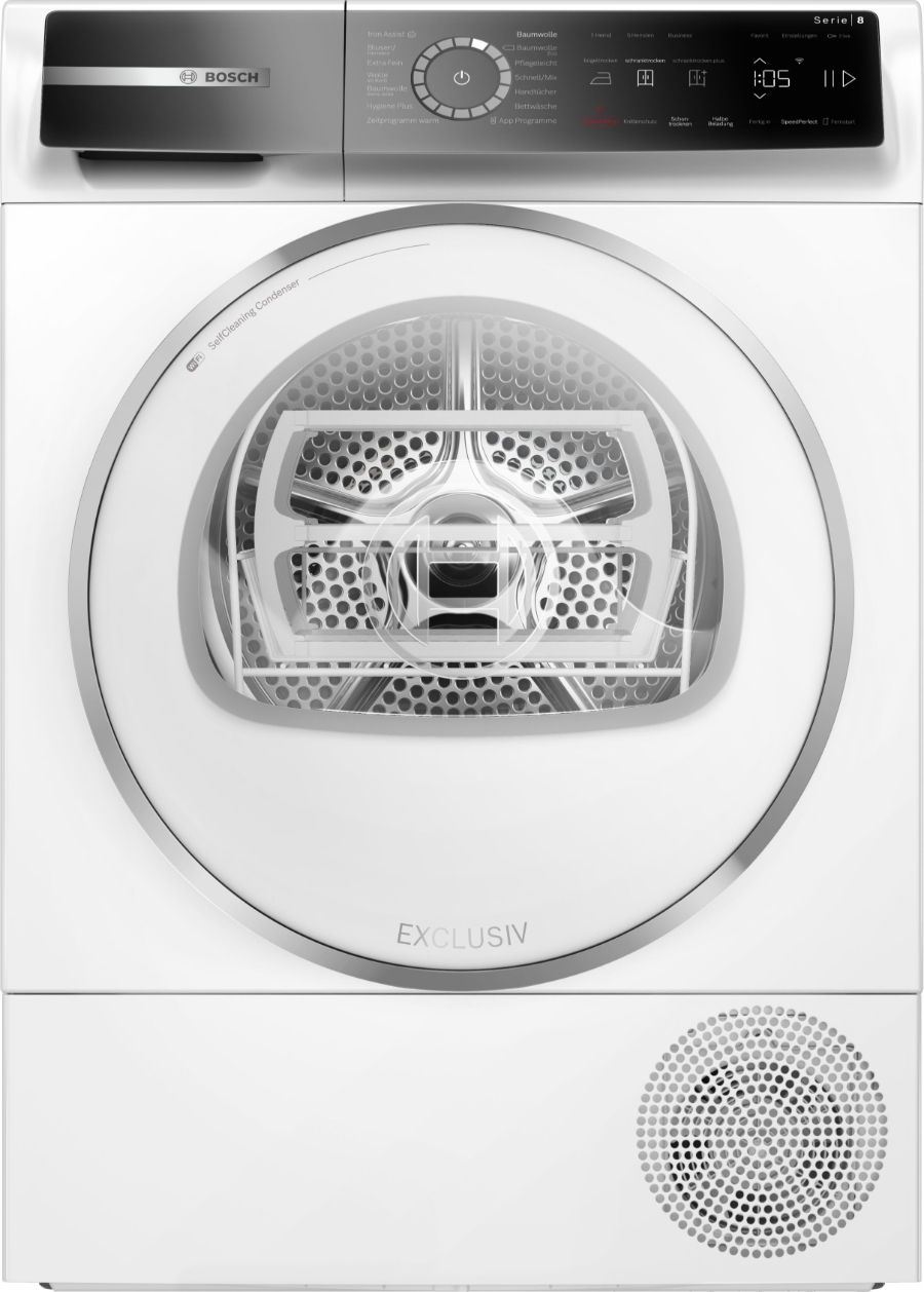 Bosch WQB246C90 Select Line Serie 8  Wärmepumpentrockner  9 kg Weiss,Selbstreinigender Kondensator,Home Connect
