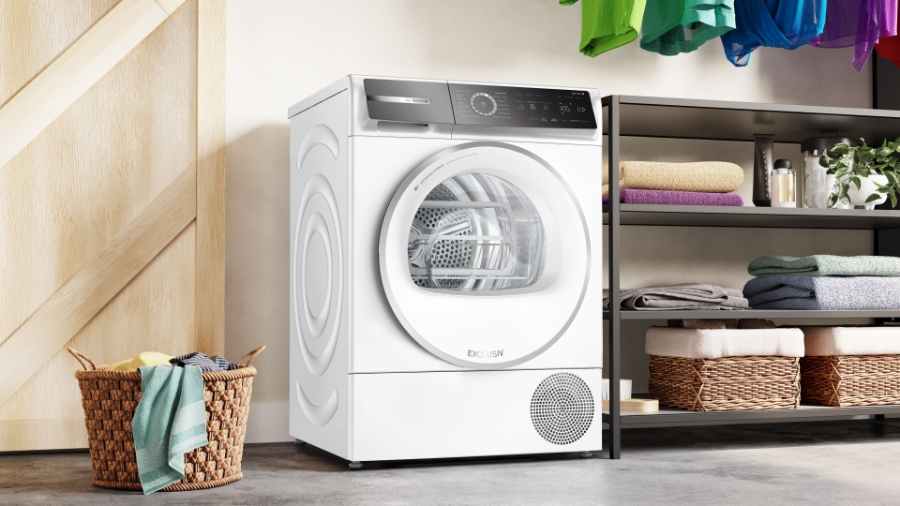 Bosch WQB246C90 Select Line Serie 8  Wärmepumpentrockner  9 kg Weiss,Selbstreinigender Kondensator,Home Connect