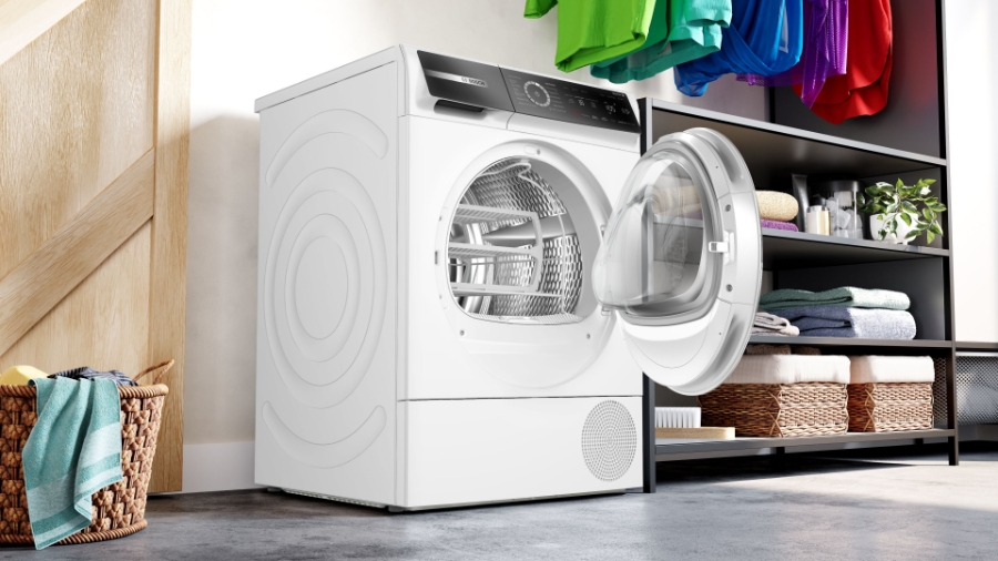 Bosch WQB246C90 Select Line Serie 8  Wärmepumpentrockner  9 kg Weiss,Selbstreinigender Kondensator,Home Connect