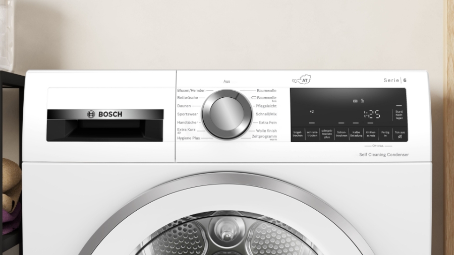 Bosch WQG245D5AT Serie 6 Wärmepumpen-Trockner 9 kg A+++ Selbstreinigender Kondensator,Auto Dry
