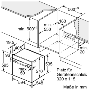 Bosch ACTH1T32MK (HEA3130S0 + NKN64RGA2E) Einbauherd mit Glaskeramikkochfeld